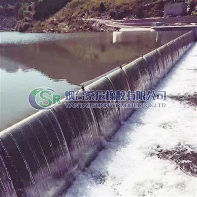 Airbag-støttedemning for vannkontroll