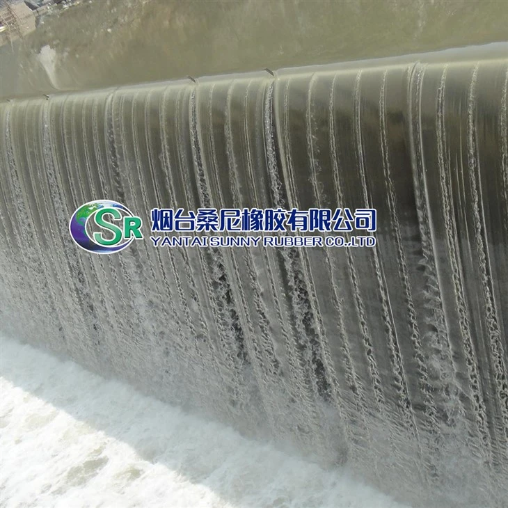 Automatisk pneumatisk spillport for elveregulering